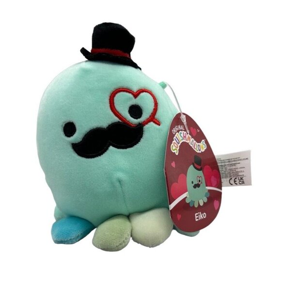 Eiko The Octopus 5" Valentines Day Squishmallow Sealife Soft Plush Stuffed Toy - Picture 2 of 7